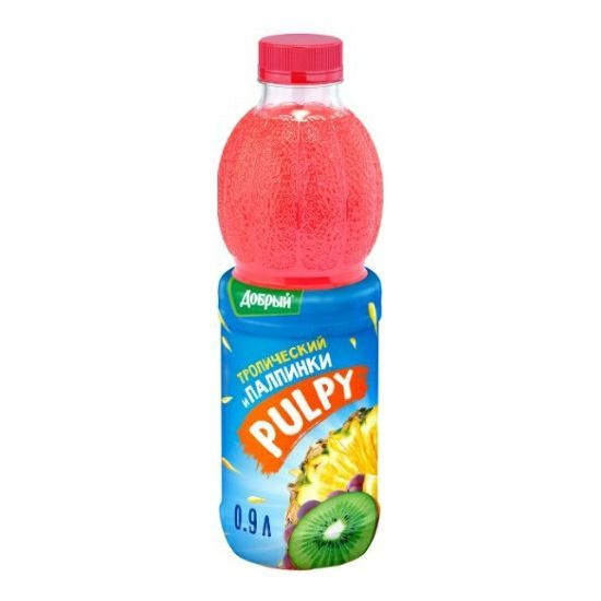 Напиток сокосодержащий Добрый Pulpy тропические фрукты восстановленный 0,9 л  #1