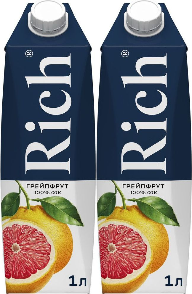 Сок Rich Грейпфрут, комплект: 2 упаковки по 1 л #1