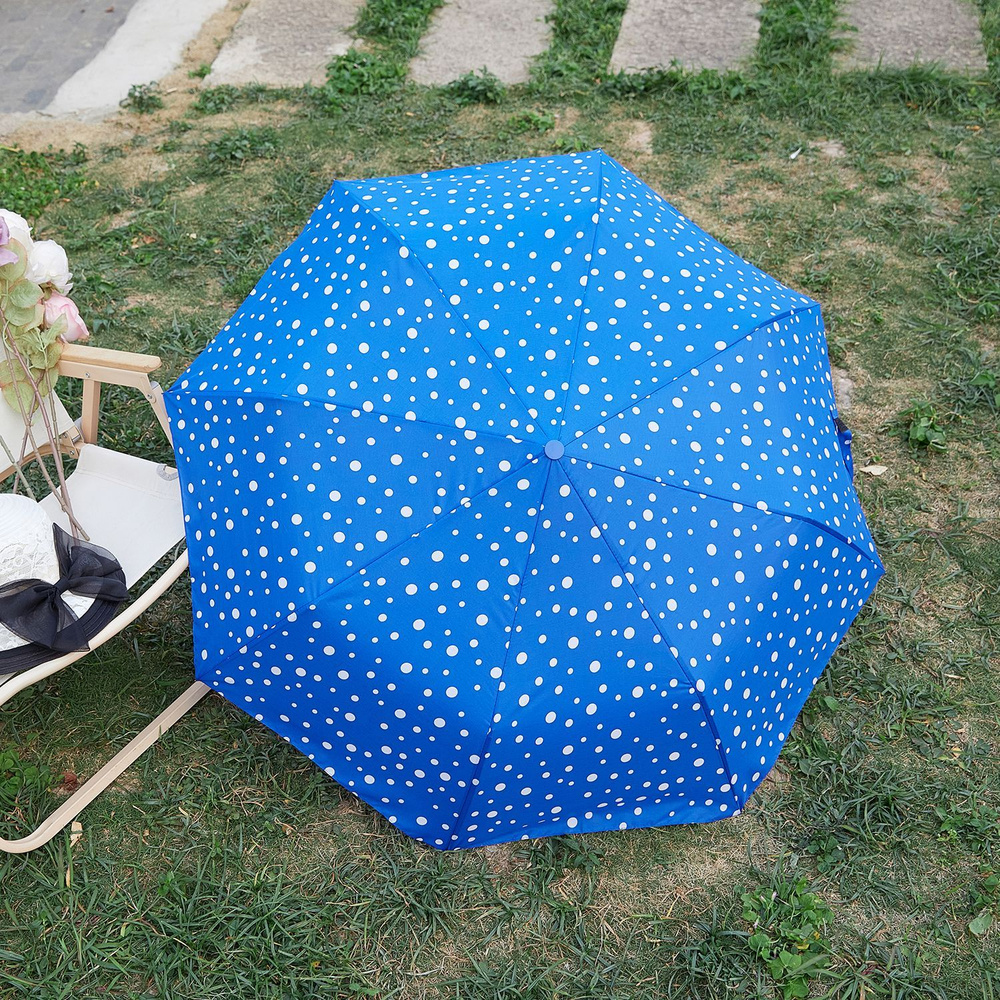 Зонт EasySmile, Полуавтомат, 3 сложения, синий купить по низкой цене в ...