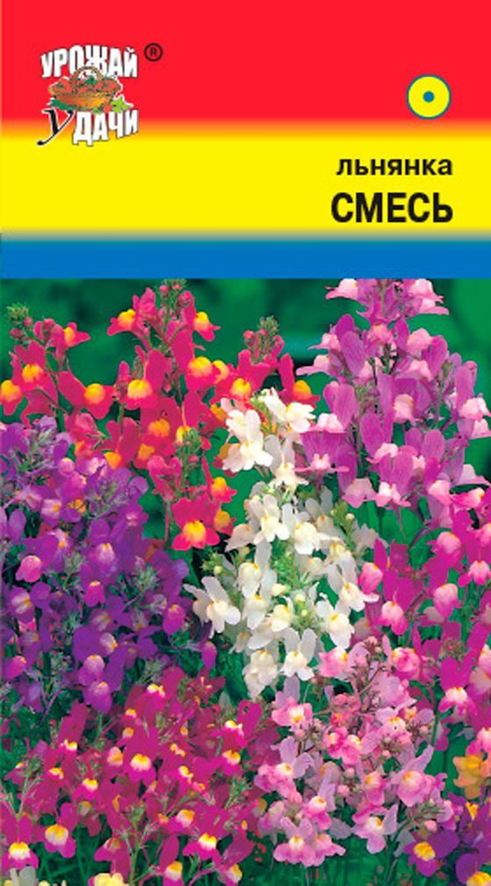 Льнянка (Дикий львиный зев) СМЕСЬ окрасок (Семена УРОЖАЙ УДАЧИ, 0,1 г семян в упаковке)  #1