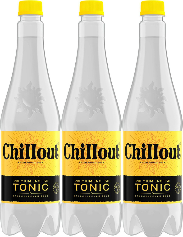 Газированный напиток Chillоut Premium English Tonic 0,9 л, комплект: 3 упаковки по 0.9 л  #1