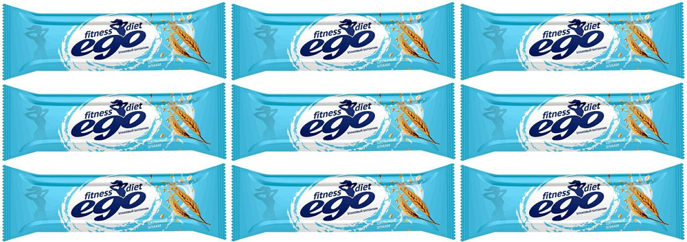 Батончик злаковый Ego fitness мультизлак с витаминами-минералами, комплект: 9 упаковок по 27 г  #1