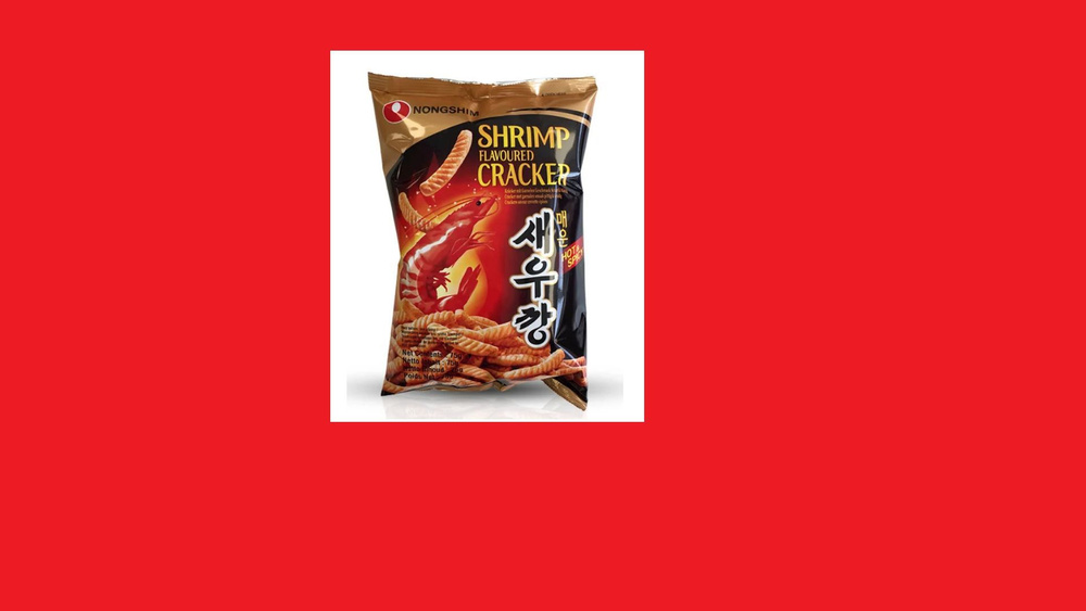 Чипсы острая креветка Shirimp Flavoured Cracker Nongshim 75 грамм (Корея)  #1