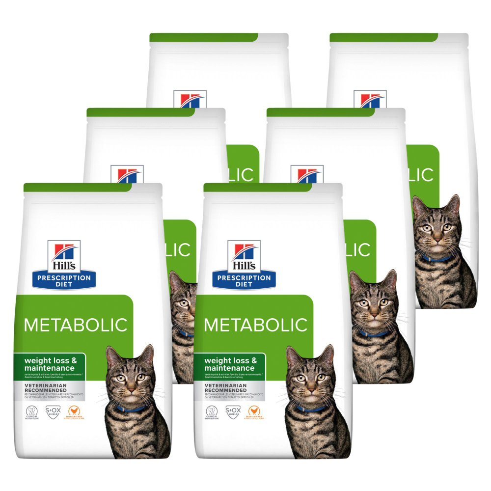 Сухой диетический корм для кошек Hills Prescription Diet Metabolic  способствует снижению и контролю веса, с курицей, 250 г. х 6 шт. - купить с  доставкой по выгодным ценам в интернет-магазине OZON (519599659)