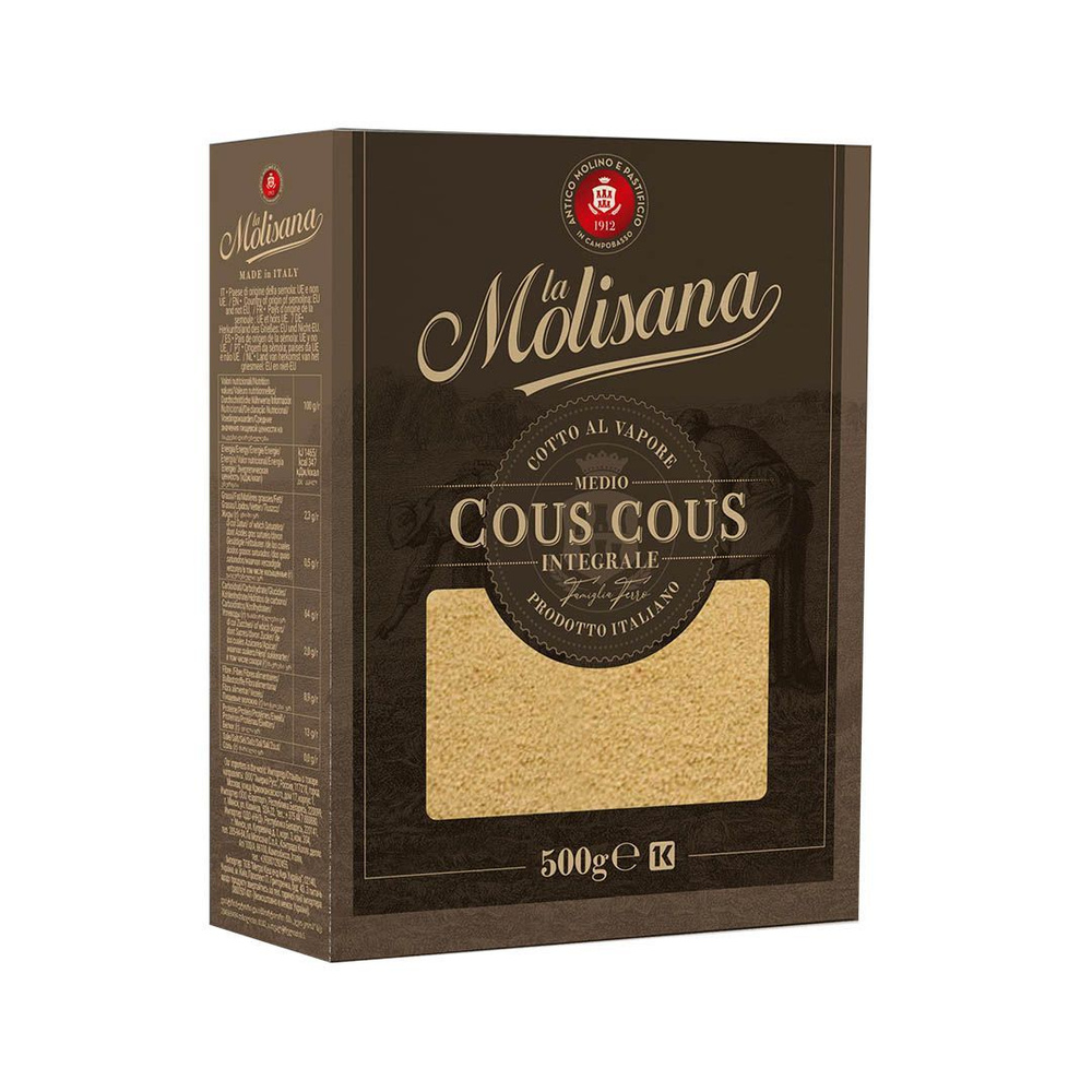 Макароны La Molisana COUS COUS INTEGRALE Кус-кус цельнозерновой из твердых сортов пшеницы, 500г  #1