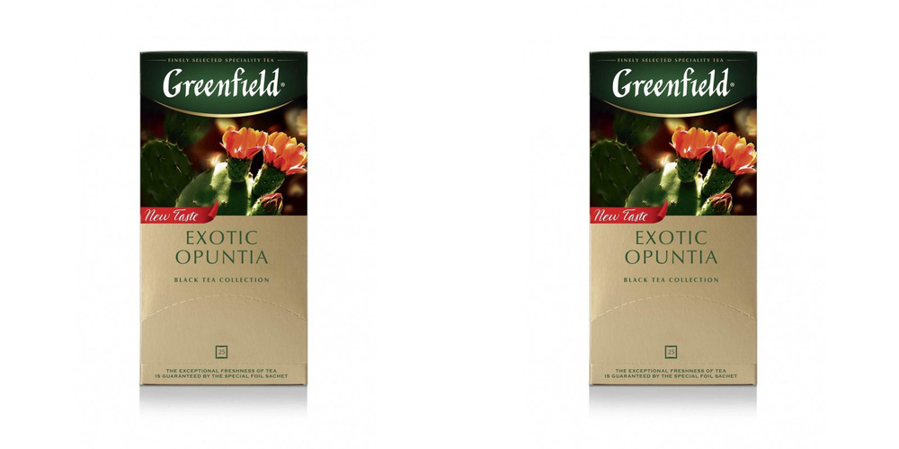 Greenfield/ Чай в пакетиках Экзотик Опунция, 25 шт, 2 уп - купить с ...