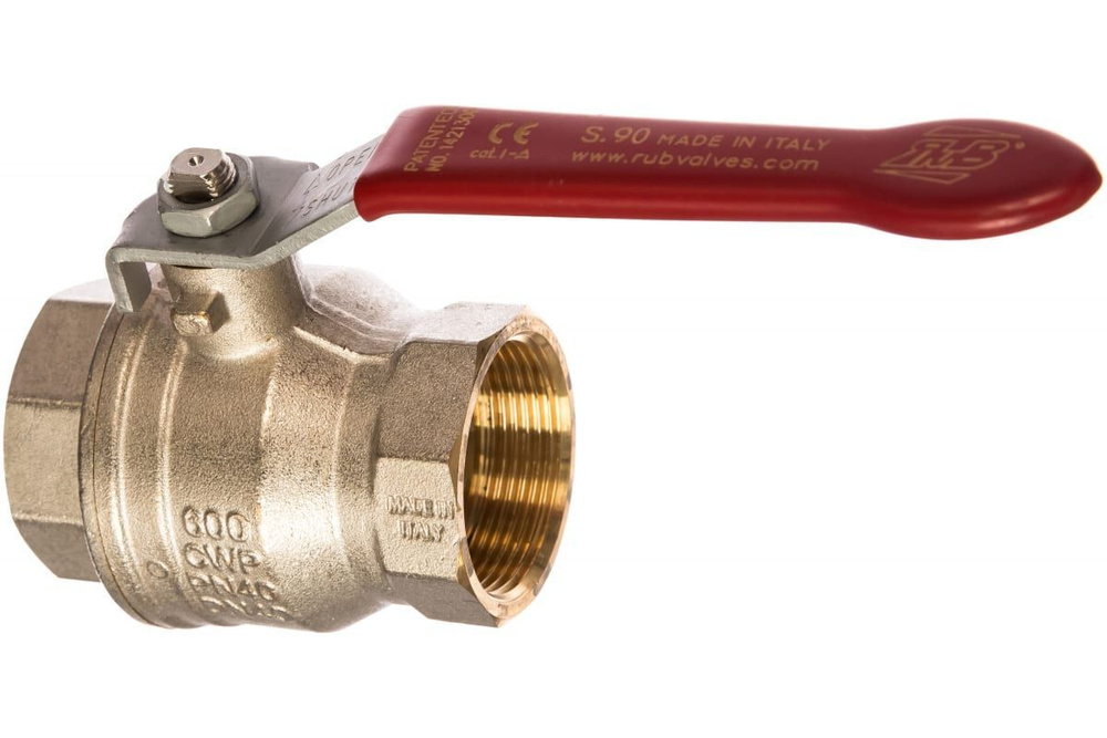 Кран шаровый RuB, 1 1/2" DN40 PN40, ВР-ВР, серия (S.90), ручка S90H00 ...