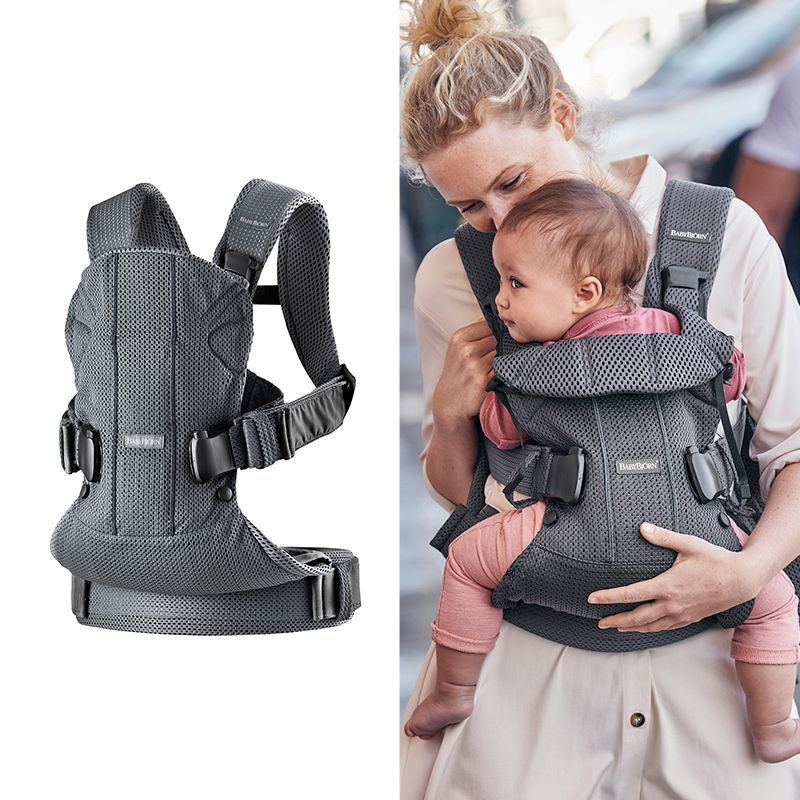 Слинг-эргорюкзак BabyBjorn One Air 3D Mesh для переноски ребенка с рождения и до 3 лет, 3 положения, #1