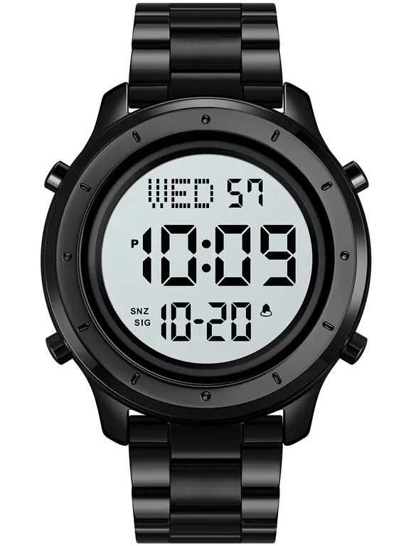 Часы наручные электронные мужские SKMEI 1864 Steel кварцевые, круглые ...