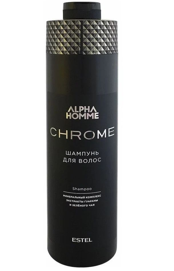 Хром для мужчин. Шампунь для волос Estel Alpha homme Chrome, 1000 мл. Шампунь мужской Estel Alpha homme 1000мл. Estel шампунь для волос мужской Alpha homme. Alpha homme Pro тонизирующий, 1000 мл.