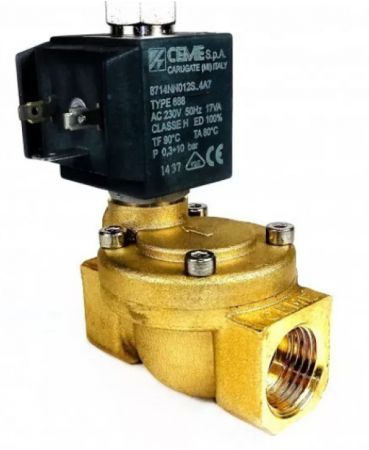 Клапан соленоидный CEME D15 G 1/2" NBR 1x230 В 50 Гц 2/2 ходовой нормально закрытый (8614NN120SBDF)  #1