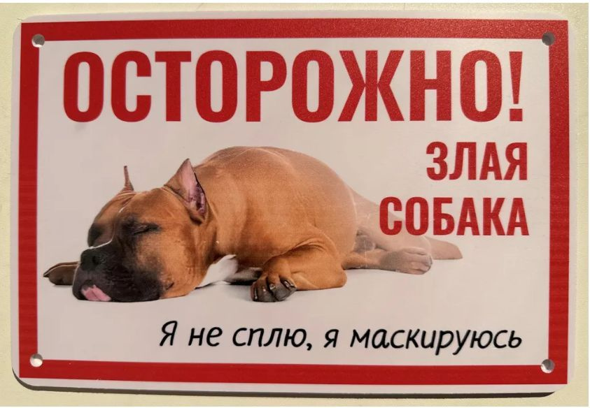 Табличка "Маскируюсь" #1