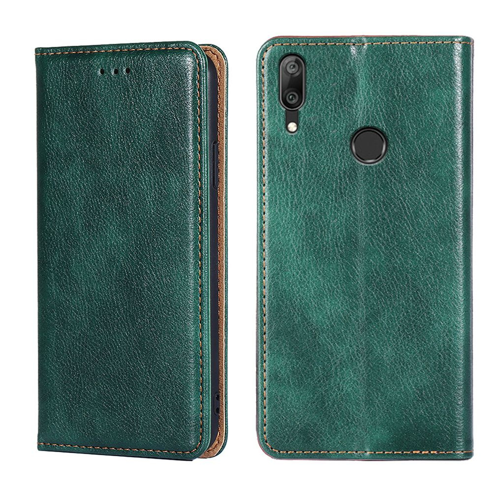 Чехол-книжка MyPads для Huawei Y7 (2019) / Хуавей Y7 2019,(зеленый ...