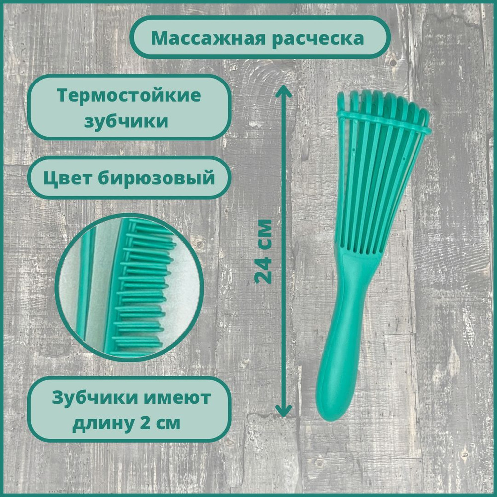 Расческа для волос и канекалона массажная продувная антистатическая  #1