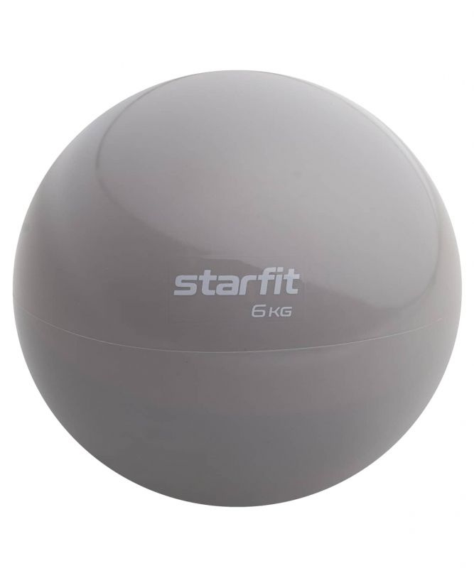 Медбол STARFIT GB-703 6 кг, тепло-серый пастель #1