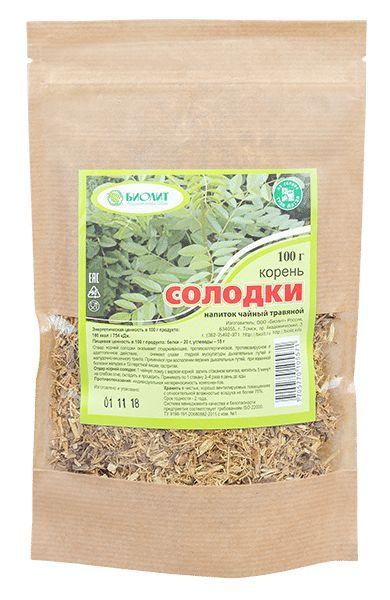 Травяной чай корень солодки, Биолит, 100 гр #1