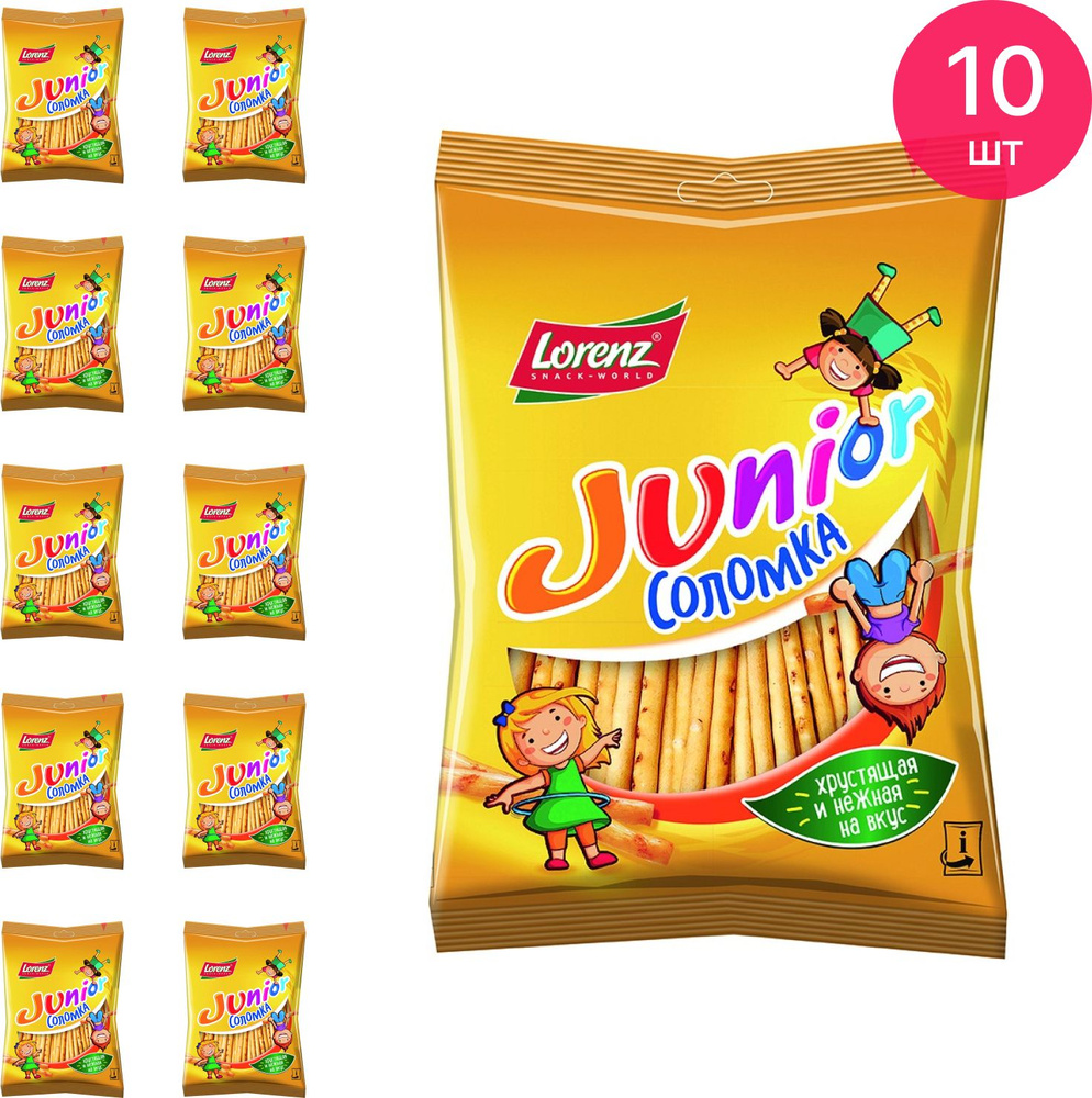 Соломка Lorenz Junior 390ккал в упаковке 60г / печенье крекер без пальмового масла (комплект из 10 шт) #1
