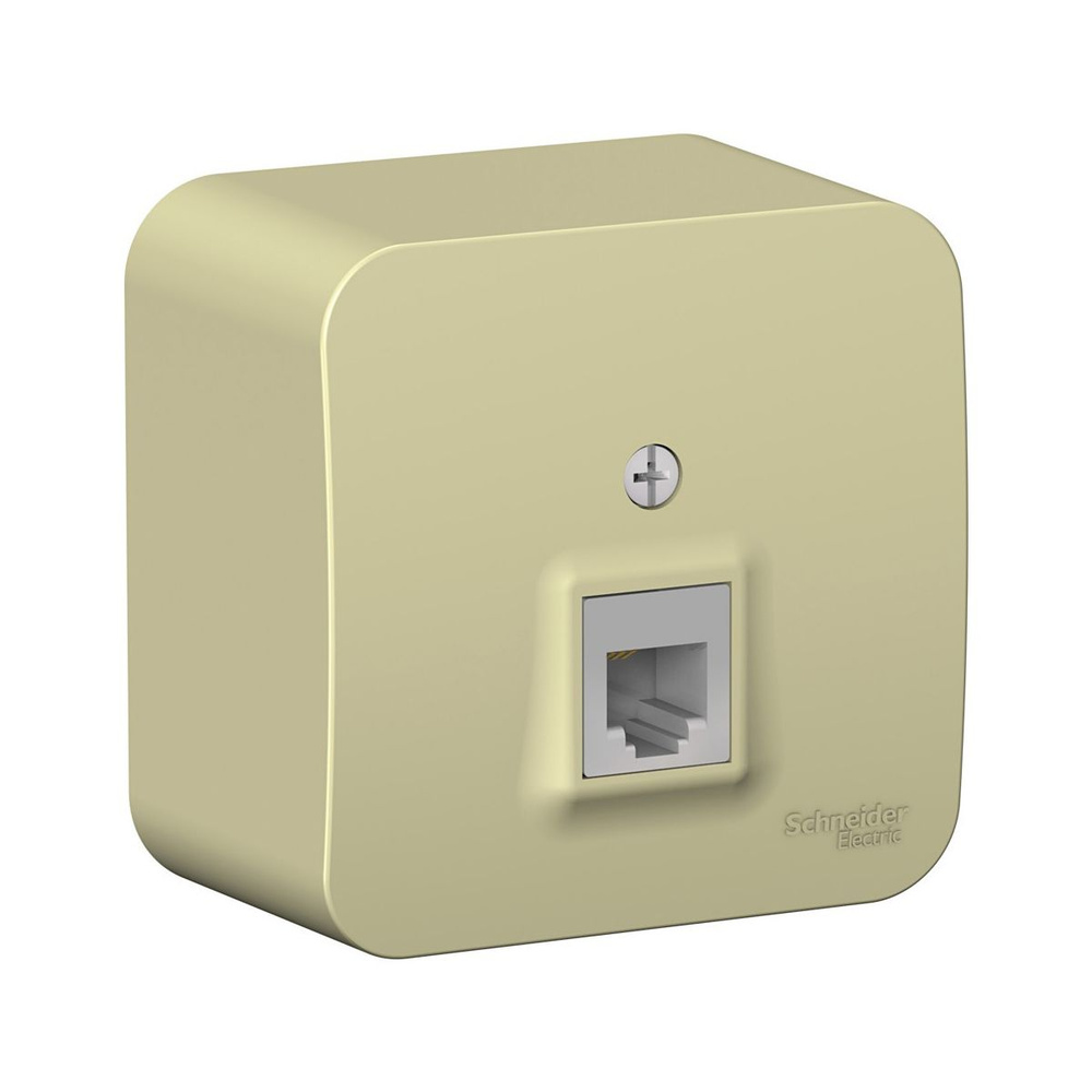 Розетка телефонная RJ11 Systeme (Schneider) Electric Blanca, накладная ...