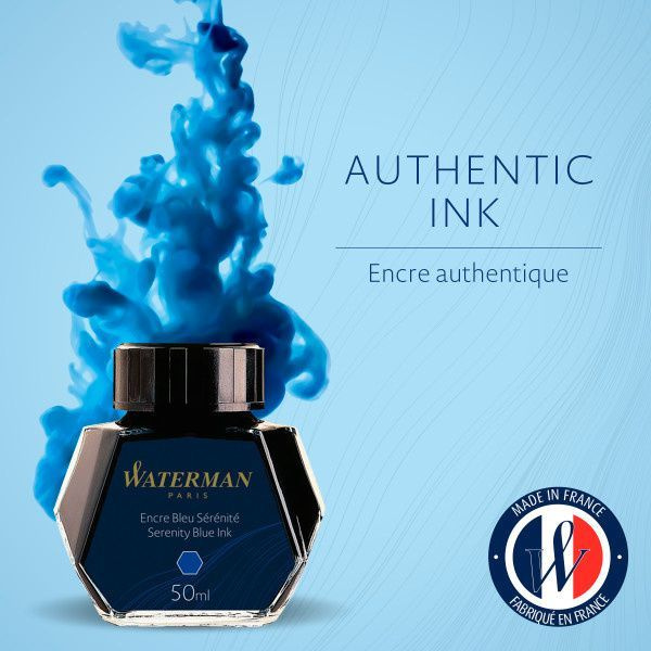 Флакон с чернилами Waterman (CWS0110720) Serenity Blue, 50 мл, для ручек перьевых  #1