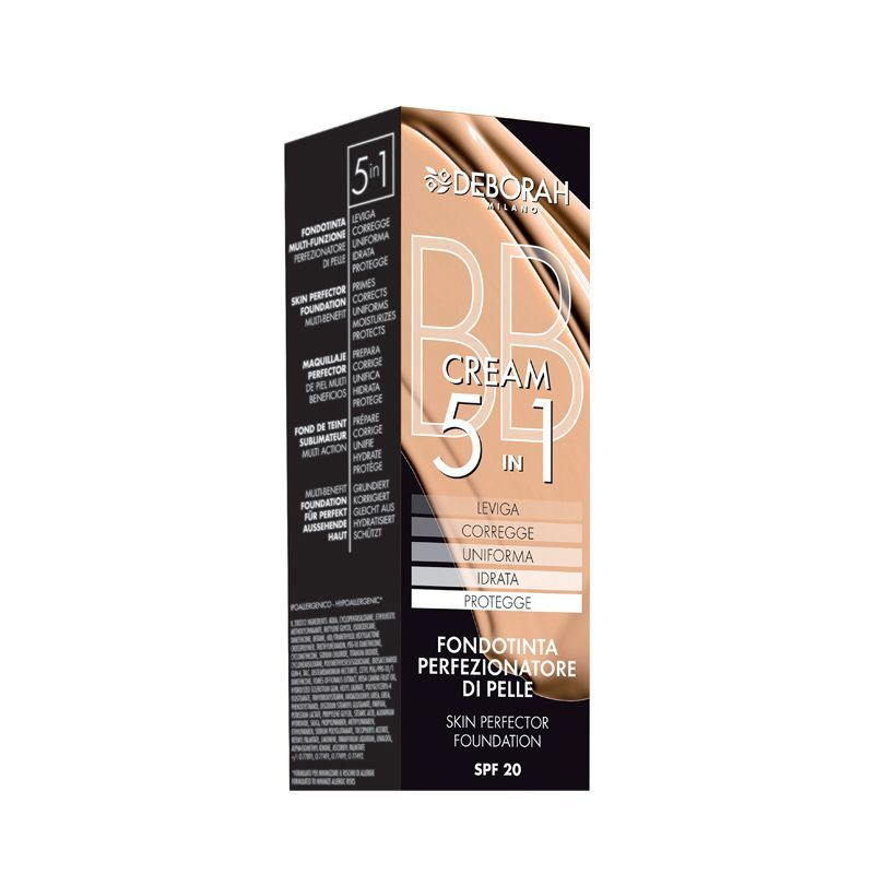 Deborah Milano Тональный ВВ-крем BB CREAM 5 IN 1 SKIN PERFECTOR FOUNDATION т.04 Абрикосовый  #1