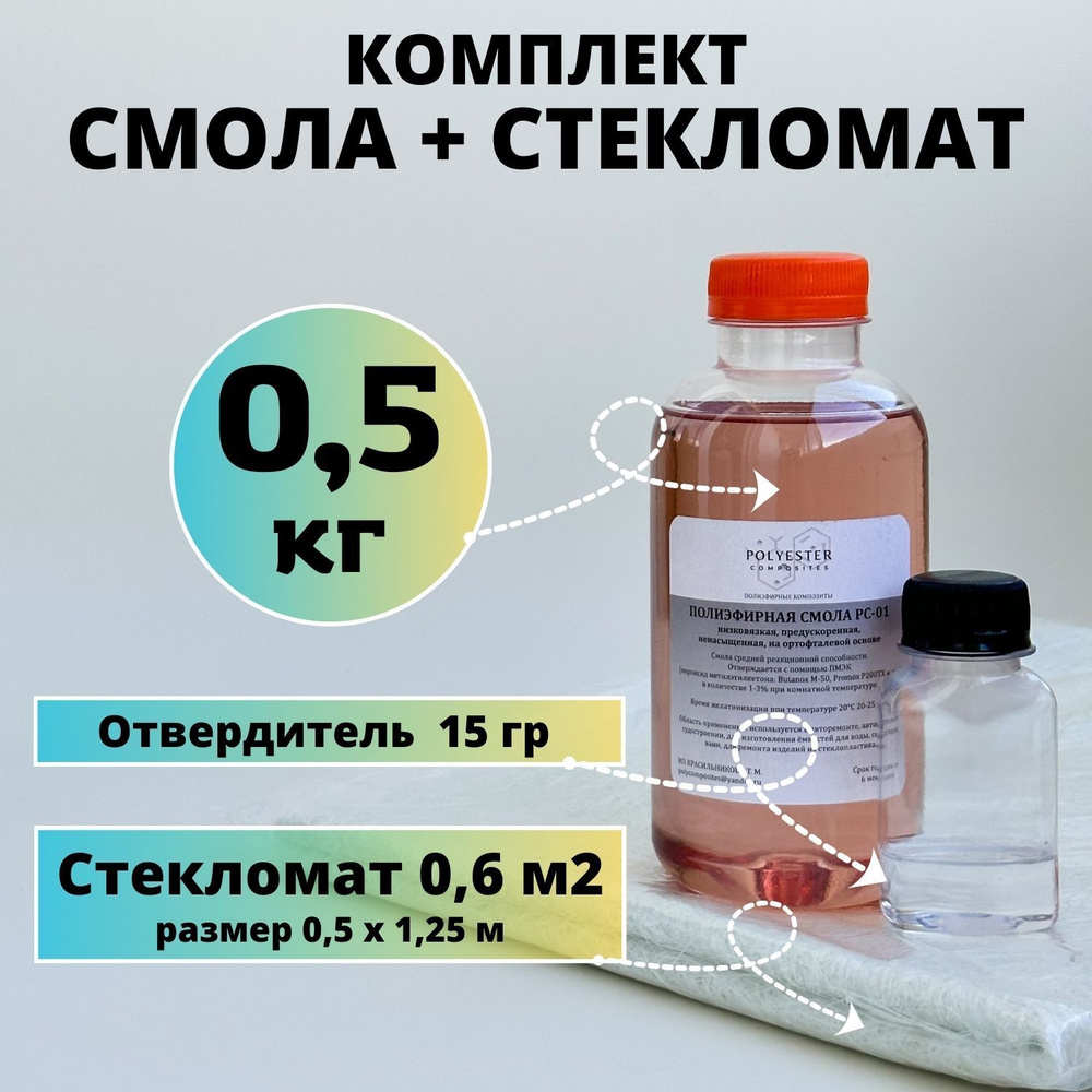 Полиэфирная смола POLYESTER Composites, 500 г - купить по выгодной цене в  интернет-магазине OZON (927576248)