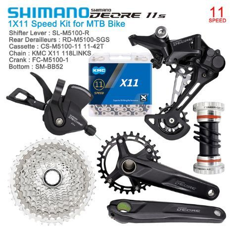 SHIMANO M5100 11 скоростей Групповой набор для MTB FC-M5100 170MM 32T, Шифтер (с окнами), задние переключатели, #1