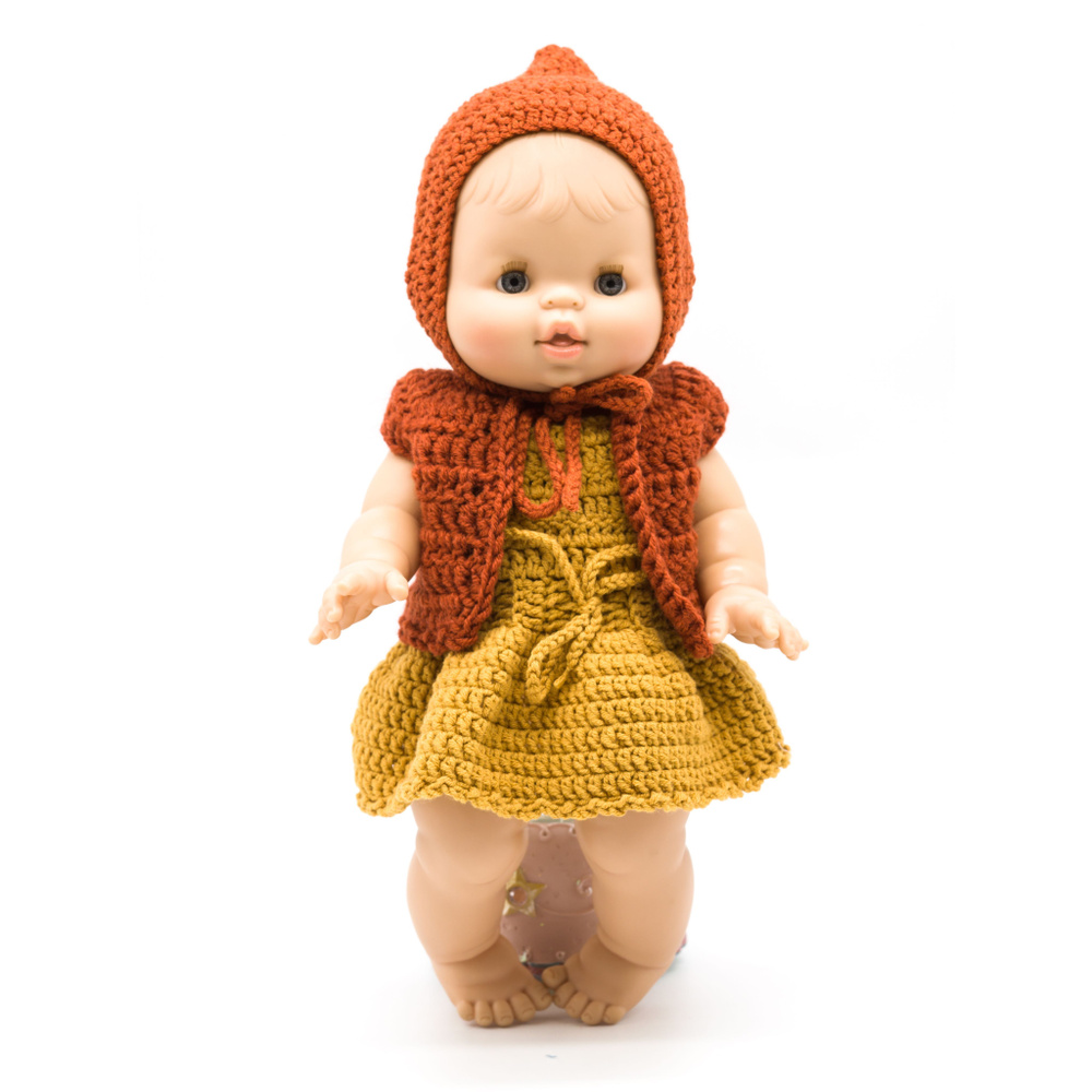 Вязание крючком платья для куклы ПАОЛА РЕЙНА. Crochet dresses for PAOLA REINA doll.