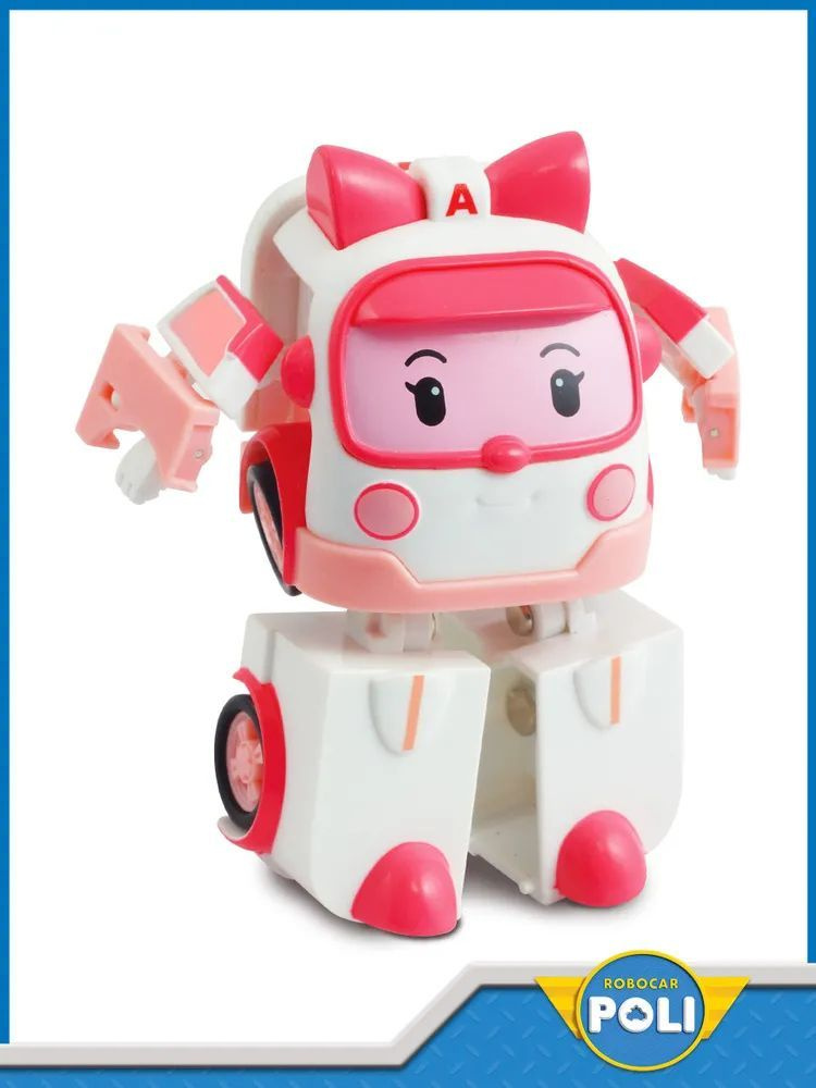 Игрушка робот трансформер Robocar Poli , Эмбер со светом и ...