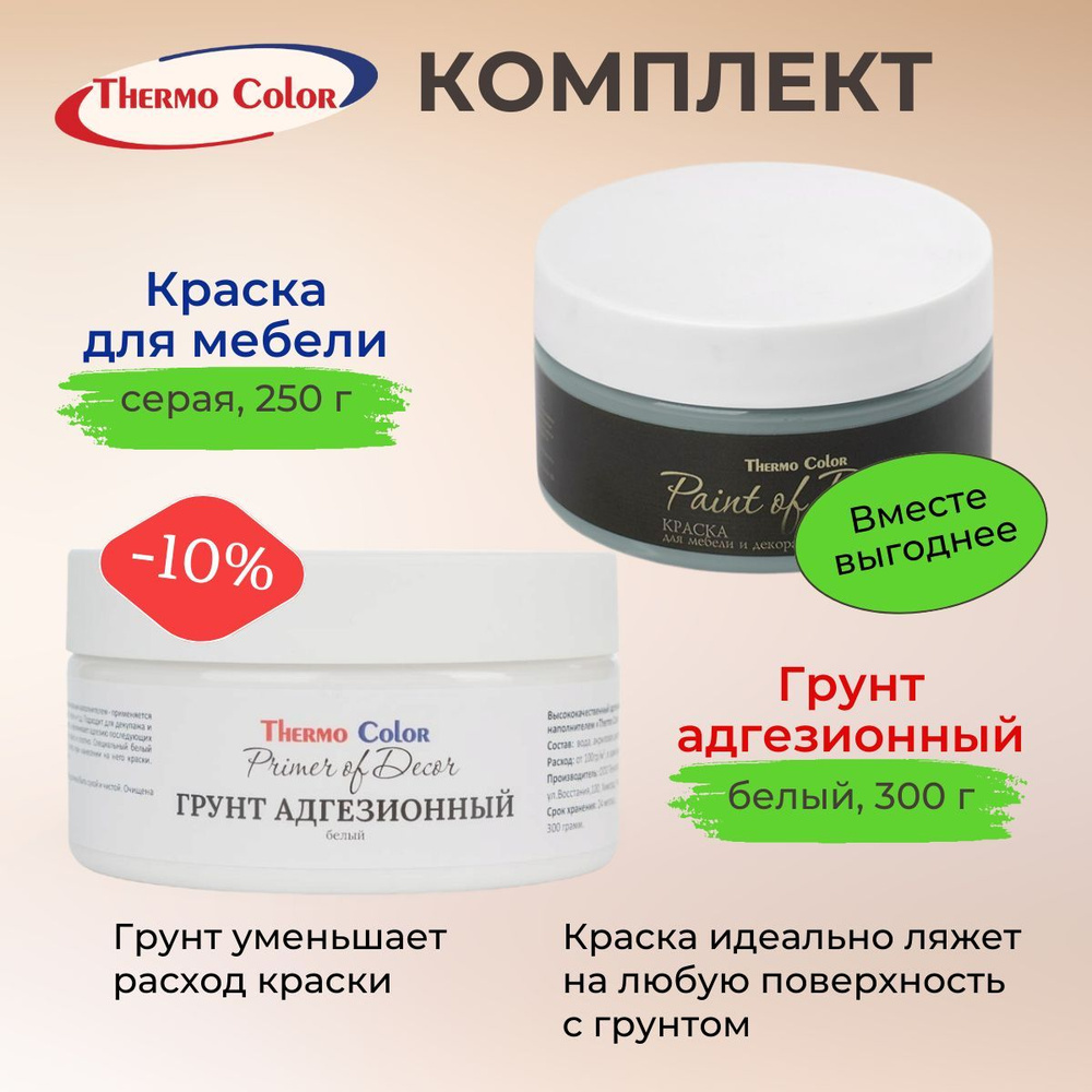 Грунтовка ThermoColor Адгезионная, Глубокого проникновения купить по  доступной цене в интернет-магазине OZON (937376481)