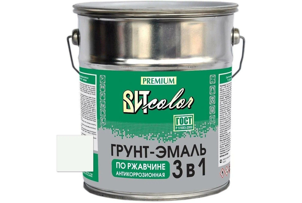 Грунт-эмаль ВИТ color по ржавчине 3в1 Гладкая, Алкидная, Глянцевое ...