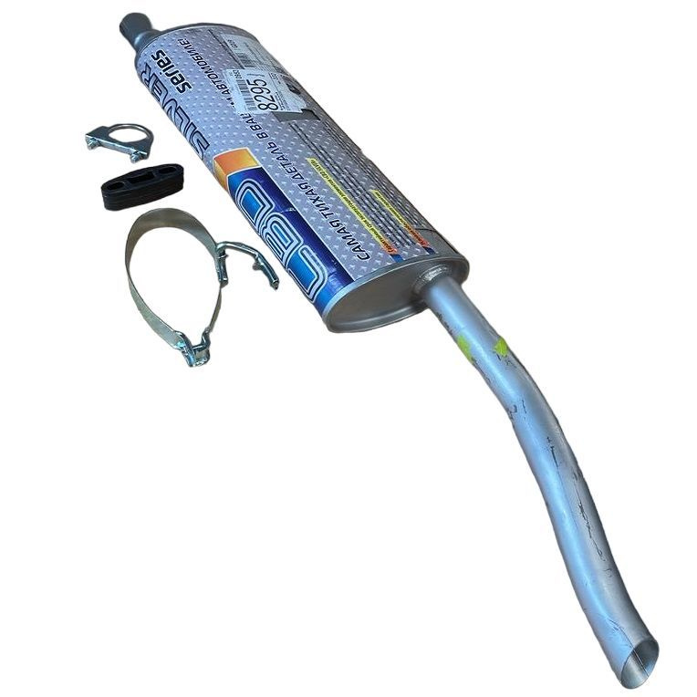 Глушитель задняя часть Daewoo Nexia + 2 хомута + резинка крепления ...