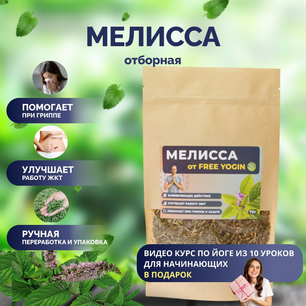 Травяной чай Мелисса отборная измельченная, 70 гр. - купить с доставкой ...