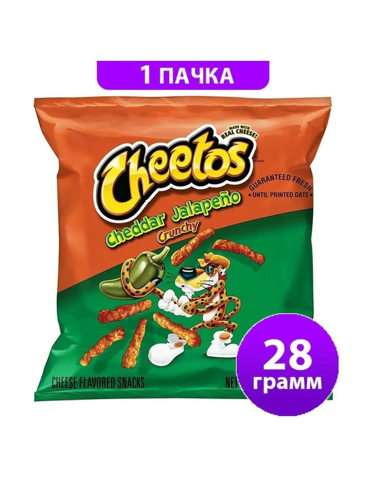 Кукурузные чипсы Cheetos Crunchy Cheddar Jalapeno USA - купить с ...