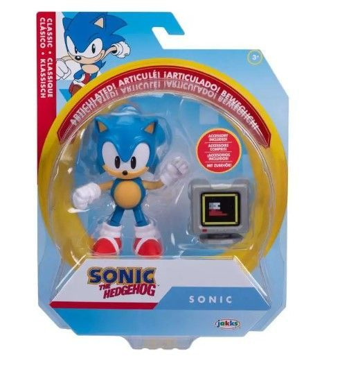 Фигурка Соник Sonic The Hedgehog Sonic Action Figure Classic with Monitor #1