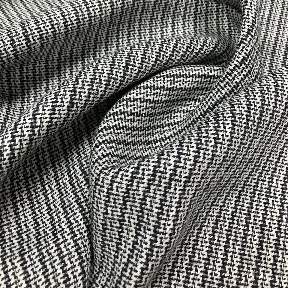 Ткань Лен с шерстью "Гусиная лапка полоска" 0,5м x 1,5м ширина, для ...