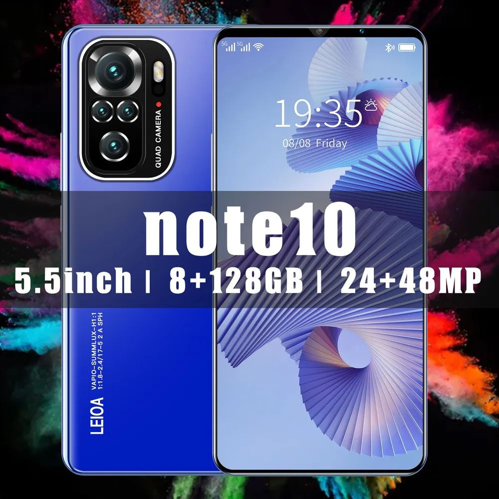 Смартфон Note 10 pro 5,5 дюйма Смотрите сериалы/играйте в игры, не  беспокоясь о задержках&Белый*29 - купить по выгодной цене в  интернет-магазине OZON (1339638428)