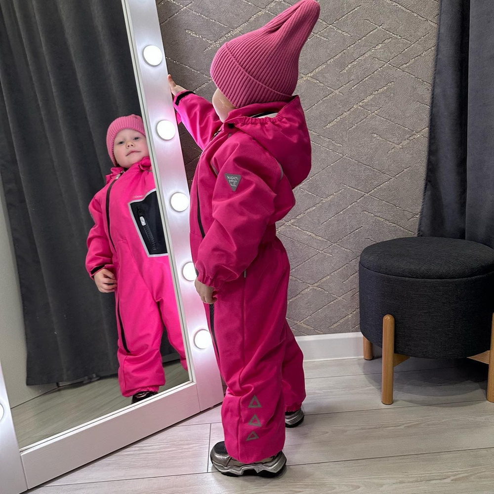 Комбинезон утепленный SuperPogo Kids, Девочки, размер 80, материал ...