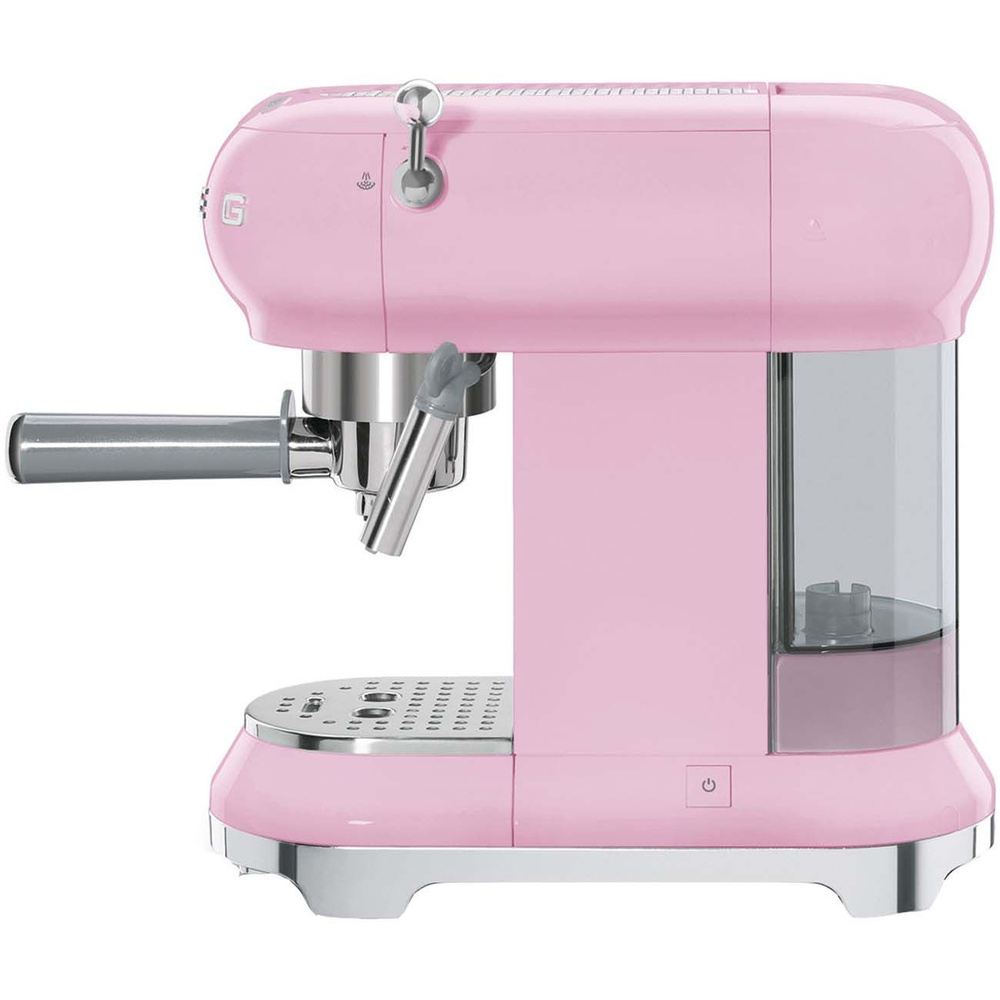 Smeg Кофеварка рожковая ECF01PKEU, розовый - купить с доставкой по ...
