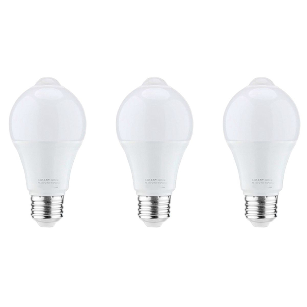 Лампочка с датчиком движения 12 Вт, движение на открытом воздухе/в ...