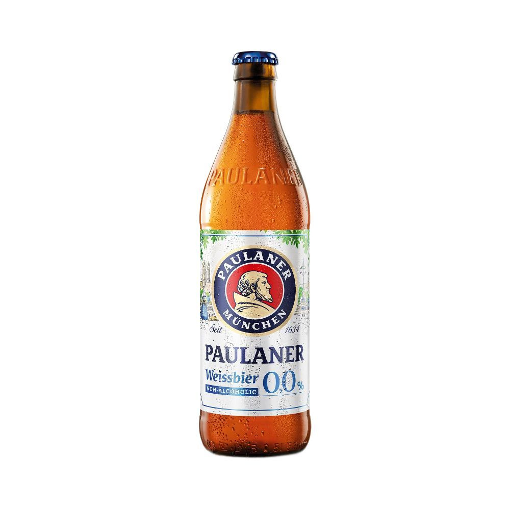 PAULANER пиво безалкогольное нефильтрованное, светлое, пастеризованное 0,5л  - купить с доставкой по выгодным ценам в интернет-магазине OZON (1288762220)