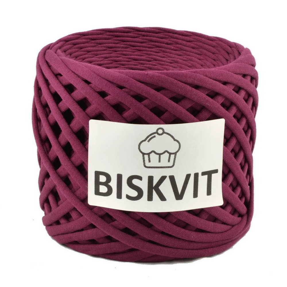 Трикотажная пряжа Biskvit (Бисквит) цвет Марсала, 330гр. 100м. (100% хлопок), 1 моток.  #1