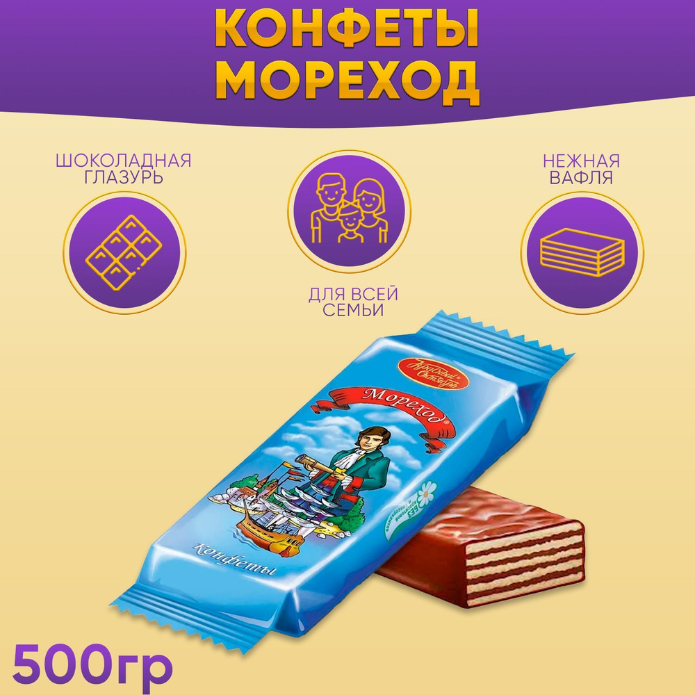 Конфеты Мореход 500 грамм / Красный Октябрь - купить с доставкой по ...