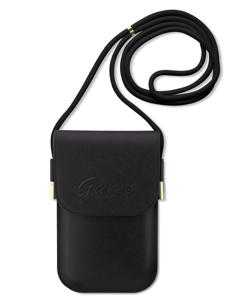 Guess sling sales bag black