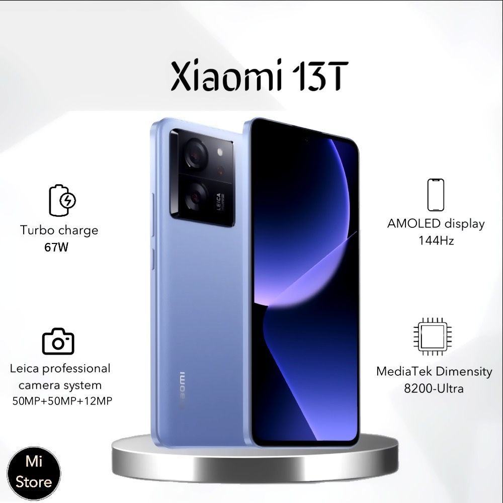 Xiaomi Смартфон 13T 5G Глобальная версия 12/256 ГБ, синий