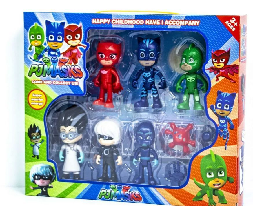 Набор фигурки игрушки Герои в масках PJ Masks 6 шт #1