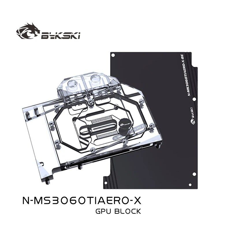 Блок графического процессора Bykski для MSI RTX 3060TI AERO ITX 8G OC ...