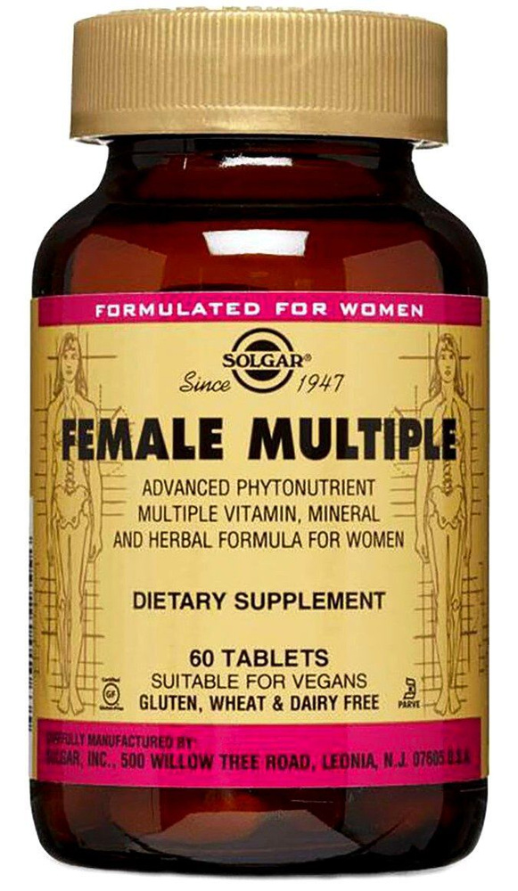 Solgar Female Multiple 60 tablets / Мультивитаминный и Минеральный ...