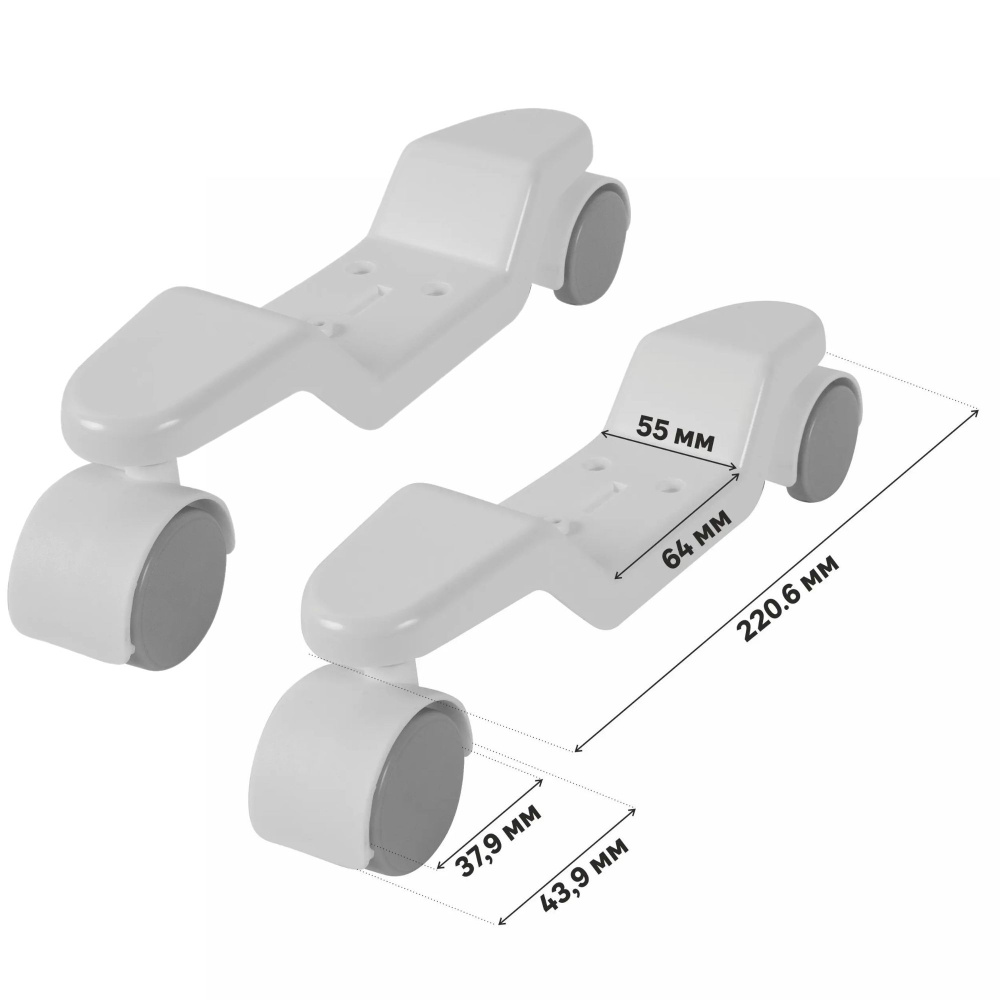 Ножки для конвектора с колесами Equation FT-1 для серии LM/EQBM #1