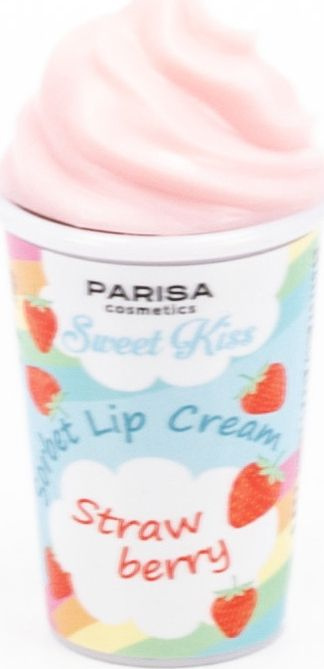 Parisa Cosmetics / Париса Косметика Sweet Kiss Бальзам для губ увлажняющий мороженое клубника 7г / декоративная #1