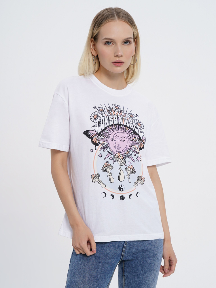 Футболка ТВОЕ, размер 46, цвет белый, 100% Хлопок - купить по выгодной ...